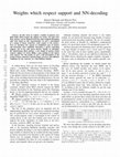 Research paper thumbnail of Metrics that respect the support