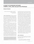 Research paper thumbnail of A Night of Knowing Nothing: Cinema, Love, and Collective Struggle