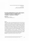 Research paper thumbnail of Promoting Self-Regulated Learning with Formative Assessment and the Use of Mobile App on Vocabulary Acquisition in Thailand