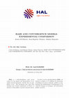 Research paper thumbnail of Haze and Convergence Models: Experimental Comparison