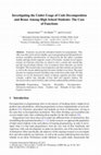 Research paper thumbnail of Investigating the Under-Usage of Code Decomposition and Reuse Among High School Students: The Case of Functions