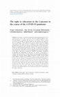 Research paper thumbnail of The right to education in the Caucasus in the course of the COVID-19 pandemic