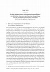 Research paper thumbnail of Krieg gegen einen Integrationsunwilligen?