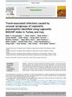 Research paper thumbnail of Travel-associated infections caused by unusual serogroups of Legionella pneumophila identified using Legionella BIOCHIP slides in Turkey and Iraq
