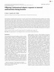 Research paper thumbnail of Offspring’s hydromineral adaptive responses to maternal undernutrition during lactation