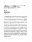 Research paper thumbnail of Improving the Recruitment of Minority Populations in Clinical Trials