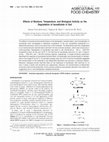 Research paper thumbnail of Effects of Moisture, Temperature, and Biological Activity on the Degradation of Isoxaflutole in Soil