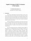 Research paper thumbnail of English Curriculum of SMP IT Al Kautsar: A Need Analysis