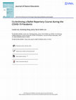 Research paper thumbnail of Co-Archiving a Ballet Repertory Course during the COVID-19 Pandemic
