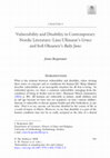 Research paper thumbnail of Vulnerability and Disability in Contemporary Nordic Literature: Linn Ullmann’s Grace and Sofi Oksanen’s Baby Jane