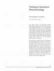 Research paper thumbnail of Parametric Interface : A Methodology