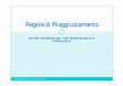 Research paper thumbnail of Linguistica Generale 2 - Regole di Riaggiustamento