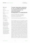 Research paper thumbnail of Tunisian hypersaline sediments to set up suitable halotolerant microbial bioanodes for electrostimulated biodegradation of thiabendazole