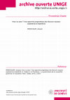Research paper thumbnail of Avec ou sans ? Une approche pragmatique des discours causaux explicités et implicités