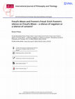 Research paper thumbnail of Freud's Moses and Fromm's Freud: Erich Fromm's silence on Freud's Moses - a silence of negation or a silence of consent?