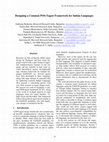 Research paper thumbnail of Designing a common POS-tagset framework for Indian languages