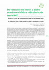 Research paper thumbnail of De versículo em verso: o diabo vencido na bíblia e ridicularizado no cordel / From verse to verse: the devil defeated in the bible and ridiculed in the string