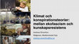 Research paper thumbnail of Klimat och konspirationsteorier: mellan ekofascism och kunskapsresistens