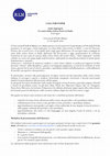 Research paper thumbnail of CALL FOR PAPER Armi improprie Lo stato della critica d'arte in Italia Convegno