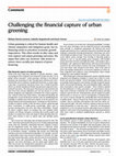 Research paper thumbnail of Challenging the financial capture of urban greening