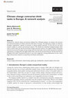 Research paper thumbnail of Climate change contrarian think tanks in Europe: A network analysis