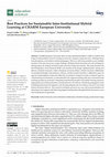 Research paper thumbnail of Best Practices for Sustainable Inter-Institutional Hybrid Learning at CHARM European University