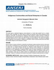 Research paper thumbnail of Indigenous Communities and Social Enterprise in Canada: Incorporating Culture as an Essential Ingredient of Entrepreneurship