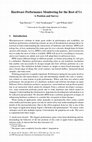 Research paper thumbnail of Hardware Performance Monitoring for the Rest of Us: A Position and Survey