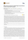 Research paper thumbnail of Direct Power Control of a Single Stage Current Source Inverter Grid-Tied PV System
