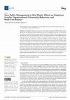 Research paper thumbnail of New Public Management in Abu Dhabi: Effects on Employee Loyalty, Organizational Citizenship Behaviors, and Work-Life Balance
