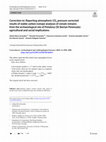 Research paper thumbnail of Correction to: Reporting atmospheric CO2 pressure corrected results of stable carbon isotope analyses of cereals remains from the archaeological site of Peñalosa (SE Iberian Peninsula): agricultural and social implications