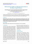 Research paper thumbnail of Refractometric Studies on Molecular Interactions in Six Binary Liquid Mixtures