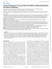 Research paper thumbnail of Levels of Interference in Long and Short-Term Memory Differentially Modulate Non-REM and REM Sleep