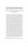 Research paper thumbnail of The Cultural Lexicon of Indo-European in Europe : Quantifying Stability and Change