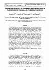 Research paper thumbnail of Origin and Quality of Thermal Groundwaters in the Region of Farsala (E. Thessaly/Greece)