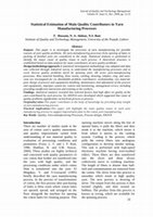 PDF) Process control and yarn quality in spinning