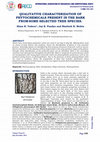 Research paper thumbnail of Qualitative Characterization of Phytochemicals Present in the Bark from Some Selected Tree Species