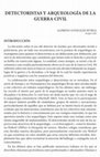 Research paper thumbnail of Detectoristas y arqueología de la Guerra Civil