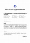 Research paper thumbnail of A Non-Linear Analysis of Discrete Choice Behavior by the Logit Model
