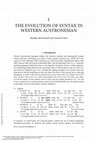 Research paper thumbnail of The evolution of syntax in western Austronesian