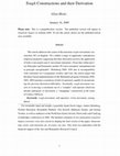 Research paper thumbnail of Tough-Constructions and Their Derivation