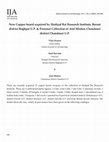 Research paper thumbnail of New Copper hoard acquired by Shahjad Rai Research Institute, Baraut district Baghpat U.P. & Personal Collection of Atul Mishra, Chandausi district Chandausi U.P.