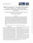 Research paper thumbnail of Effect of curcumin on γ–ray-induced cell response