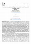 Research paper thumbnail of Prehistoric Investigation in Sagileru River Basin, Andhra Pradesh: A Preliminary Report
