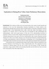 Research paper thumbnail of Exploration in Dulung River Valley: Some Preliminary Observations