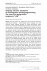 Research paper thumbnail of Language teachers’ perceptions of multilingualism and language teaching: The case of the postgraduate programme “LRM”