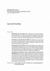 Research paper thumbnail of Law and morality