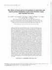 Research paper thumbnail of The effects of breed and level of nutrition on whole-body and muscle protein metabolism in pure-bred Aberdeen Angus and Charolais beef steers