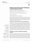 Research paper thumbnail of Editorial: The Nine Grand Challenges in Global Mental Health