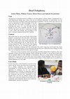 Research paper thumbnail of Participants Discussing Design in Sign Language One Participant's View of Communication Deaf Telephony